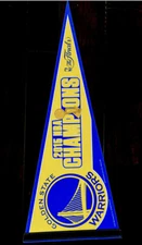 2015 Golden State Warriors NBA World  Champions Pennant (Curry, Klay, Green)