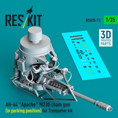 AH-64 Apache M230 Chain Gun (in Parking Position) for Trumpeter 1:35 RSU35-0073