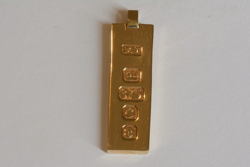 Vintage 9ct Yellow Gold Fancy Ingot 