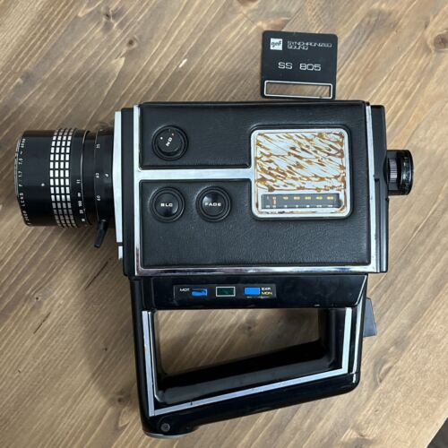 Gaf SS 805 Synchronized Sound Super 8 Film Video Movie Camera - Untested As Is - 第 2/4 張圖片
