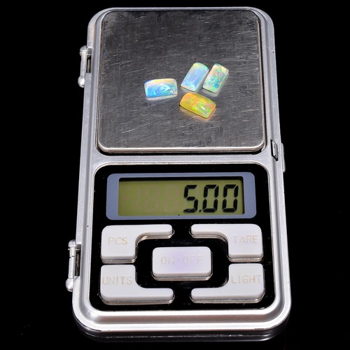 Natural Welo Ethiopian Opal Baguette Cabochon Gemstone 5 Ct. Lot 10X5 mm EO-15 - Picture 2 of 3