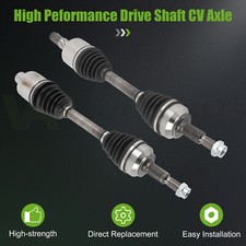 2x Cv Axle Front For 2005-10 Jeep Grand Cherokee Wk 2006-2010 Commander Xk