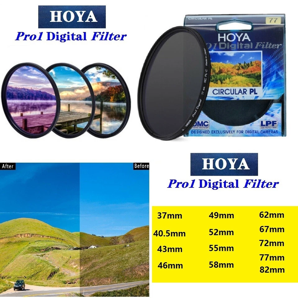 Hoya Pro1 Cpl 77mm Digital Circular Polarizer Camera Lens Filter For Slr Camera - Image 2 of 4