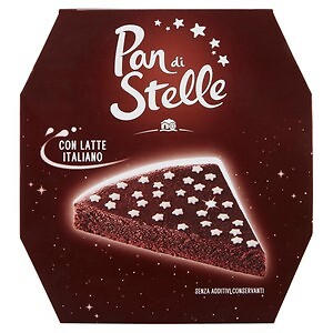 Pan Di Stelle Cookies | Stars Chocolate Chocolate Cake | 15,6 Oz /445 Gr