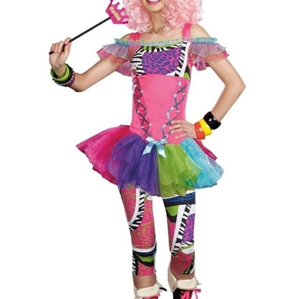 Dreamgirl Hip Hop Queen Dress & Leggings Halloween Costume Size S Juniors - Image 2 of 4