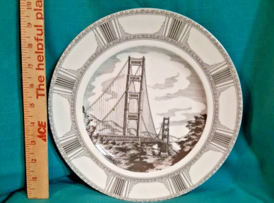 222 Fifth Plate ''A Slice of Life'' Golden Gate Bridge 10''