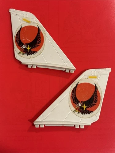 Vintage 1983 Hasbro GI Joe Skystriker Set of Two Rear Tail Fins Part