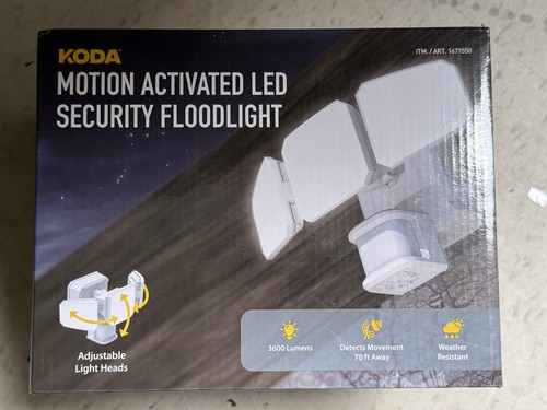 KODA Motion Activated LED Security Floodlight 3600 Lumens Motion | eBay
