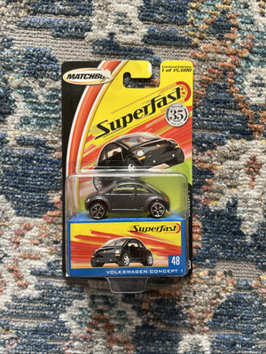 2004 Matchbox Superfast Volkswagen Concept 1 Die Cast Collector #48 BOX DAMAGE