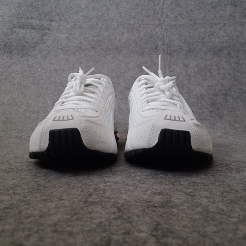 Nike Shox R4 Men 10 White Pine Green Sport Red Athletic 302534 131 Arch Supports - 第 10/18 張圖片
