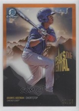 2018 Bowman Chrome Peaks of Potential Orange Refractor 13/25 Aramis Ademan 5c9