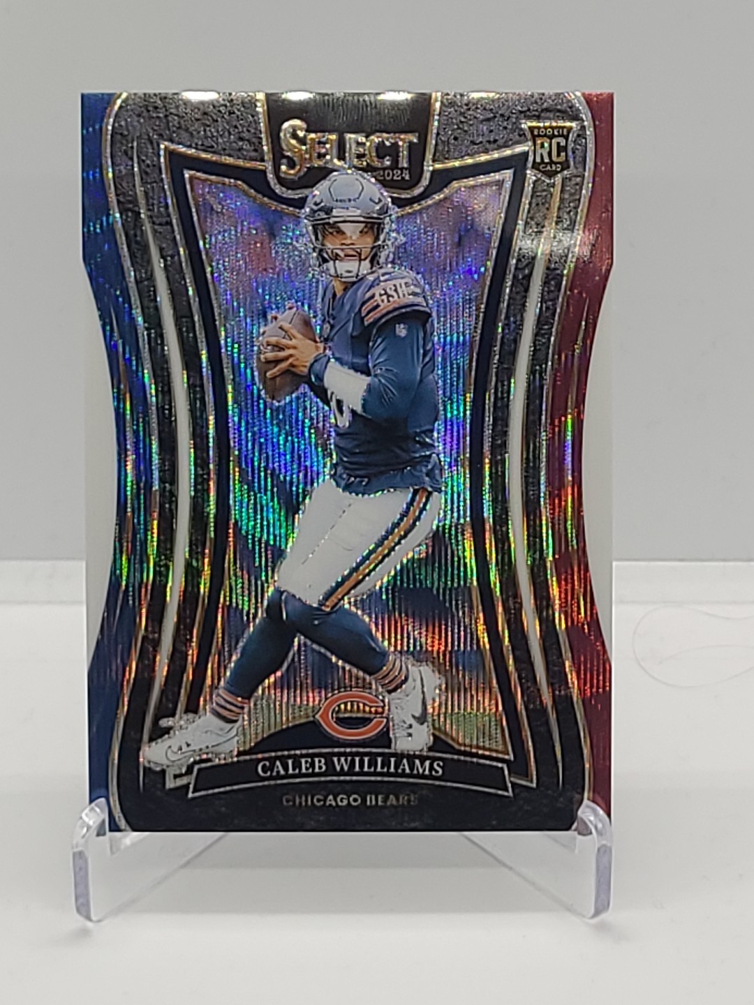 2024 Panini Select - Caleb Williams #378 Suite Level Tri-Color Prizm /149 Rookie