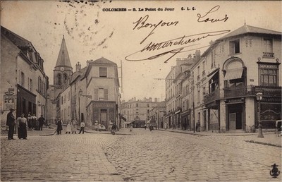 CPA 92 COLOMBES - LE POINT DU JOUR