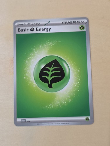 Pokemon Mega Evolution Basic Grass Energy 001 Near Mint