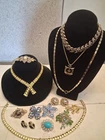 Vintage Jewelry Lot Estate Costume Repair Flawed Signed Trifari Weiss Napier ++