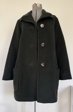 Jil Sander Green Mohair Wool Coat
