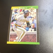 1989 Donruss Barry Bonds #92 Pittsburgh Pirates Baseball Trading Card