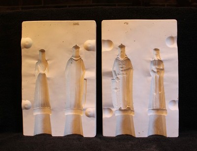 Vintage Alberta's King And Queen Chess Pieces Slip Casting Mold A-13-A
