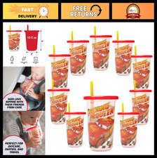 Spill Proof Toddler Sippy Cups - 10 Oz Take Toss Party Pack with Straws - 10 C