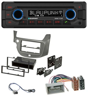 Blaupunkt AUX MP3 CD Bluetooth USB Autoradio für Honda Jazz (ab 2009) - silber - Bild 1 von 4