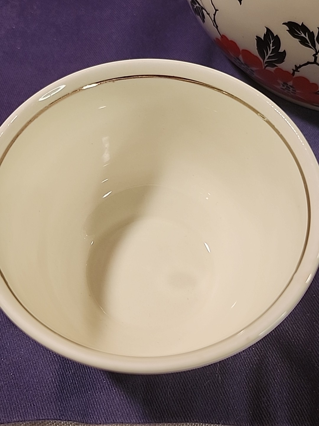 Superior Hall Quality Dinnerware Coffee Pot/Teapot & 4 Cups Red Poppy "Daniel"