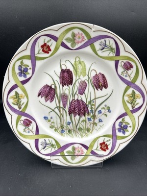 Wedgwood The Flowers Artists Of Kew Teller (beschädigt) mit C von A