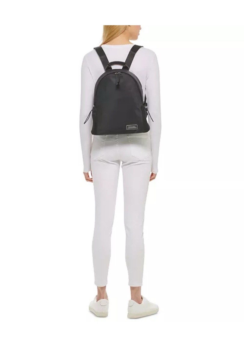 Calvin KLEIN Jessie Mesh Side Pocket Nylon Backpack Calvin Klein JESSIE Mesh Side Pocket Nylon Backpack New With  main image 2