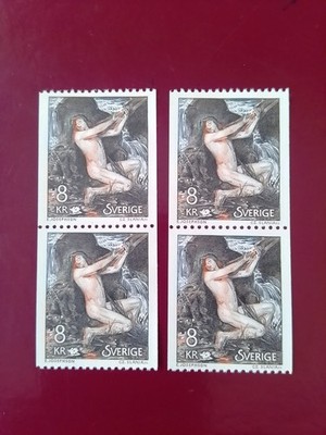 SELLOS SUECIA MNH 1980 4 SELLOS PINTURA DE ERNS JOSEPHSON. 32KR