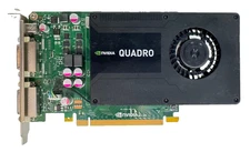 NVIDIA Quadro K2000D 2GB GDDR5 PCIe x16 DVI mini DP Video Graphics Card, TESTED