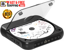 Reproductor CD Port til Recargable Bluetooth Bocinas Est reo USB AUX Aud fonos