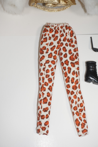 Barbie Fashion Avenue #14299-14980 Cappotto Oro Giacca Collant Leopardato Mattel 1995 - Foto 4 di 9