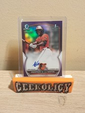 2023 Bowman Chrome Anderson De los Santos True Purple Auto /250 - Orioles 