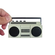 Portable Mini Bluetooth Speaker, Retro Radio Design with Rechargeable Battery...