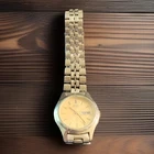 Seiko Silver tone Quartz Watch- day/time- Water resistant-need Battery W3