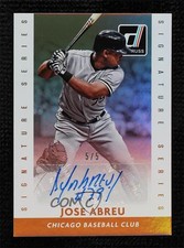 2015 Panini Donruss Signature Series Gold 5/5 Jose Abreu #74 Auto uk2