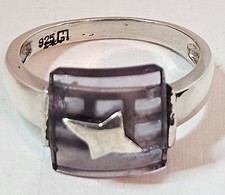 Vintage Amethyst and Sterling Silver Ring Size 6