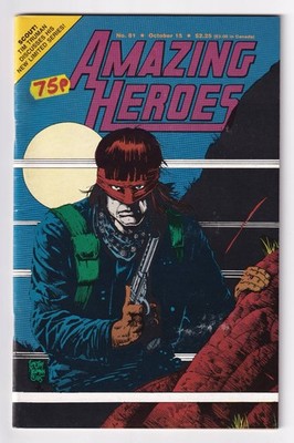 Amazing Heroes #81 : VF+ : Tim Truman's Scout : Atlas Comics Reconsidered