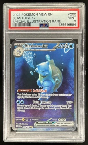 2023 Pokemon SV 151 Blastoise ex Special Illustration Rare #200/165 PSA 9