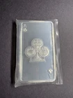 Sunshine Mint 10oz Silver Art Bar Ace of Clubs Design encapsulated