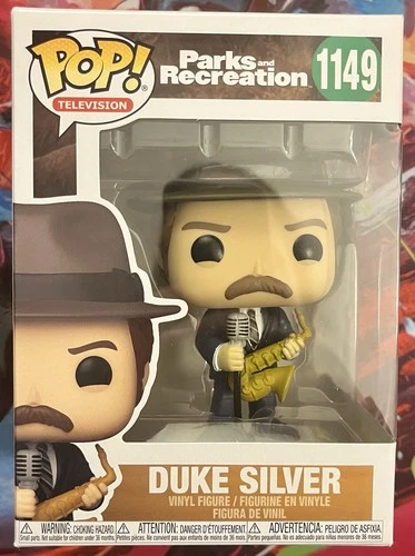 Funko Pop Duke Silver 1149 w/Case Vaulted Parks and Rec Television