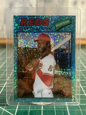 2026 Topps Heritage Elly De La Cruz #70 Chrome Aqua Sparkle Cincinnati Reds