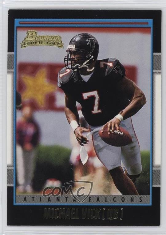 2001 Bowman Gold Michael Vick #200 0b9q
