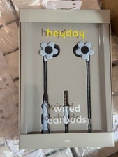 Heyday Flower Wired Earbuds 3.5mm Jack, Built-in Microphone, Silicone Cushion