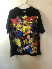 Vintage Marvel X-Force Cable All Over Print Shirt Men  s XL 90s Single Stitch