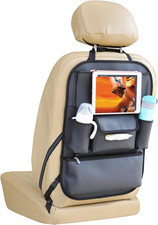 Car Seat Organizers Waterproof Backseat Protector with Storage Pocket Large Leat