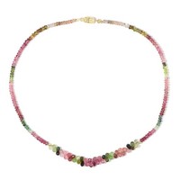 Cavill Turmalin Halskette 72,99Ct 925 Sterling Silber Vergold Damen