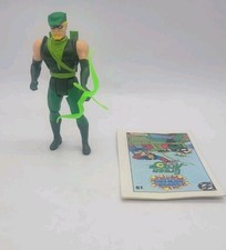 Green Arrow Vintage DC Super Powers Action Figure w/ Bow + 1 Arrow 1985 Kenner