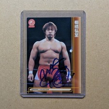 BANDAI 2002 New Japan Pro Wrestling Hiroshi Tanahashi Autograph Card