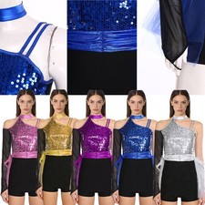 Womens Jumpsuit FestivalStage Bodysuit Performance Rompers Tiered Spanish Hem