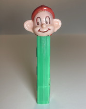 PEZ Candy Dispenser Dopey Character Head w/ Red Hat Green Stem vintage no feet